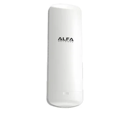 Alfa Network N5 AP/CPE Resistente a Intemperie, WiFi 802.11an 5 Ghz, Antena 14dBi Doble Polaridad
