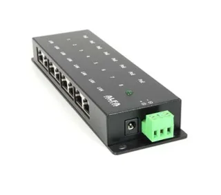 Alfa Network APOE08_Lite Inyector PoE Pasivo de 8 Puertos 10/100, No Incluye Fuente de Alimentación