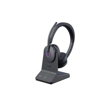 Yealink WH68 UC / Teams Auriculares biaurales inalámbricos DECT versión Teams con dos micrófonos y cancelación de ruido