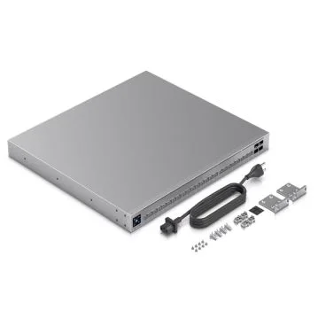 Ubiquiti USW-PRO-HD-24-POE Switch capa 3, 2x 10 GbE, 22x 2,5 GbE y 4xSFP+ 10 Gb, PoE budget 600W, puertos Etherlighting y con