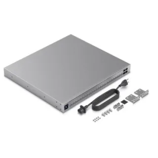 Ubiquiti USW-PRO-HD-24-POE Switch capa 3, 2x 10 GbE, 22x 2,5 GbE y 4xSFP+ 10 Gb, PoE budget 600W, puertos Etherlighting y con