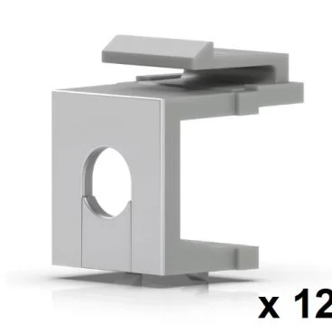 Ubiquiti UACC-Keystone-Blank-Insert-TH Pack de 12 piezas para cubrir puertos no utilizados en un panel de conexión Keystone