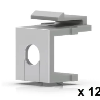 Ubiquiti UACC-Keystone-Blank-Insert-TH Pack de 12 piezas para cubrir puertos no utilizados en un panel de conexión Keystone