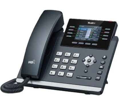 Yealink SIP-T44W Teléfono de sobremesa SIP con 12 líneas y calidad de voz HD