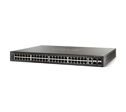 Cisco SMB SF500-48-K9-G5 48-port 10/100 Stackable Managed Switch with Gigabit Uplinks