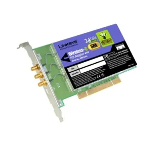 Linksys WMP54GX Wireless-G PCI Card with SRX