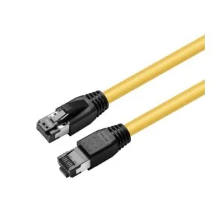 eRize - Cables de Red ERZ-EPRJ45SF08CULZ-500-YL Latiguillos CAT8 S/FTP Amarillo 5 metros LSZH