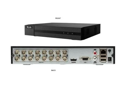 HILOOK DVR-216G-F1 HD1080p Lite, 2-ch, HD1080p, 16-ch HD-TVI/AHD/CVI/CVBS video & 1-ch audio input, 2-ch IP video input(up to