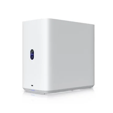 Ubiquiti UNAS-4-W Almacenamiento en red blanco con (4) bahías para discos duros de 2.5/3.5 pulgadas, (2) ranuras para SSD M.2