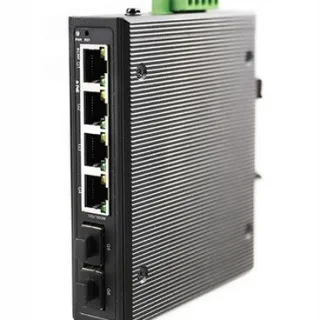 eRize ERZ-IS01G20402R-4075AP - Switch Industrial Gestionable, Layer 2, 6 Puertos (4x Gbps PoE + 2x Uplink SFP Gbps), PoE+