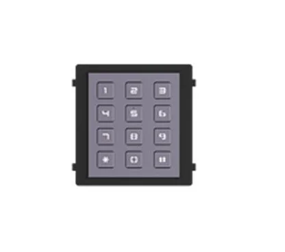 Hikvision - Control de Accesos DS-KD-KP Keypad module, module connection with RS-485 , IP65,Backlight compensation, Flush