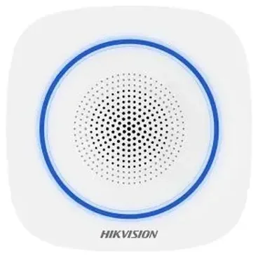 Hikvision - Value DS-PS1-I-WE(B)(Blue Indicator) 90~110dB, 1600m RF distance, 868Mhz