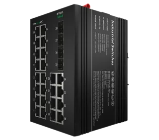 eRize ERZ-IS01G02404R-4075AP - Switch Industrial No Gestionable, 28 Puertos (24x Gbps PoE + 4x Uplink SFP Gbps)