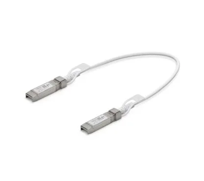 Ubiquiti UACC-DAC-SFP10-0.5M Cable de conexión directa SFP+ de 10 Gbps de 0.5 metros. Perfecto para crear enlaces corto