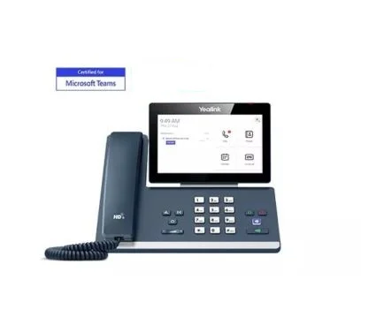 Yealink MP58-TEAMS Teléfono IP híbrido UC/Teams (con PoE, sin PSU) con pantalla a color táctil de 7" (1024 x 600) y ajustable