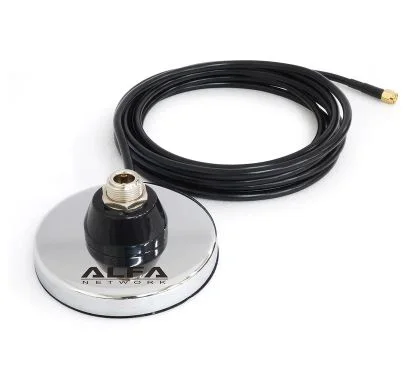 Alfa Network ARS-AS087 N(F) to RSMA(M) Antenna Extender w/Magnetic Mount & 3M LMR®-200 Cable