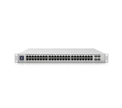 Ubiquiti USW-ENTERPRISE-48-POE Swicht PoE de capa 3 con 48x RJ45 de 2,5 GbE, 802.3at PoE+ y 4x 10G SFP +