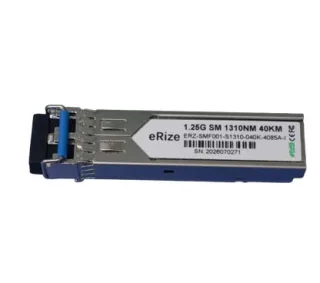 eRize ERZ-SMF001-S1310-040K-4085A-I - Módulo SFP Industrial SFP 1,25G, Monomodo (SM), Conector LC, 40KM, 1310 nm, Temperatura