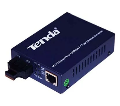 Tenda TER850S Producto reacondicionado 10/100Mbps,Multi-mode Fiber Converter,Converts UTP to Fiber-Optic FX ,Complies wit