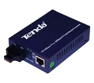 Tenda TER850S Producto reacondicionado 10/100Mbps,Multi-mode Fiber Converter,Converts UTP to Fiber-Optic FX ,Complies wit