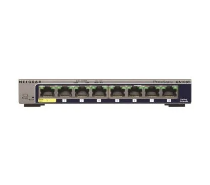 Netgear GS108T-300PES ProSafe Smart Switch 8 Port PoE 10/100/1000 y PoE IN, sin PoE Out