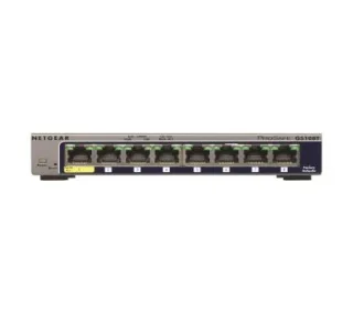 Netgear GS108T-300PES ProSafe Smart Switch 8 Port PoE 10/100/1000 y PoE IN, sin PoE Out