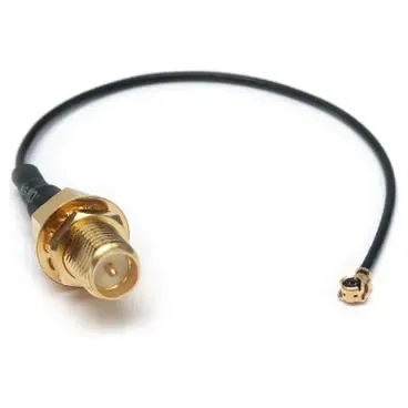 Alfa Network RCB-178-IPEX270RSMAF-20cm Cable coaxial RG-178, 50 ohmios, conector IPEX 2.7 mm macho, conector RP-SMA pin