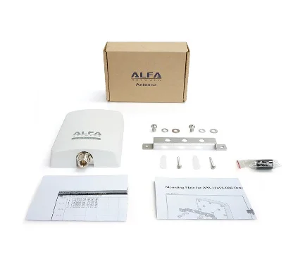 Alfa Network APA-L2458-08A Dual Band Panel Antenna, 8dbi, N(F) Connector