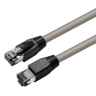 eRize - Cables de Red ERZ-EPRJ45SF08CULZ-050-GY Latiguillo S/FTP CAT8 LSZH Cobre 0,5 m.