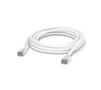 Ubiquiti UACC-Cable-Patch-Outdoor-5M-W Cable de conexión de cobre trenzado de 24 AWG resistente para exteriores con conector