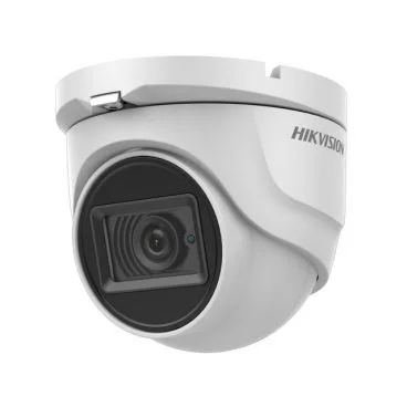 Hikvision DS-2CE76H8T-ITMF(2.8mm) - Cámara Analógica Formato Turret, Resistente a Intemperie, Resolución 5MP 25/30fps
