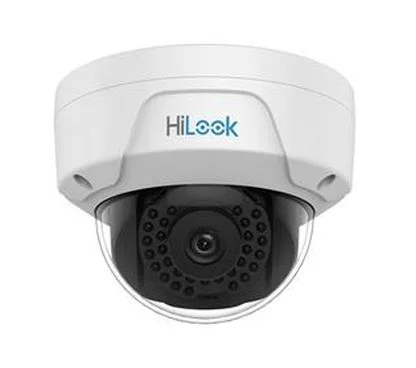 HILOOK IPC-D100(4mm) - Cámara IP Formato Domo, Resistente a Intemperie, Resolución 1MP 25/30fps (1280×720px), Lente Fija