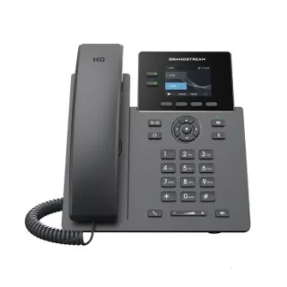 Grandstream GRP2610 Teléfono IP, 2 cuentas SIP, 2 líneas, 4 teclas programables XML, y 8 teclas BLF, conferencia hasta 5 vías, 2 Ethernet 10/100. Conector auricular RJ9. Pantalla LCD TFT col