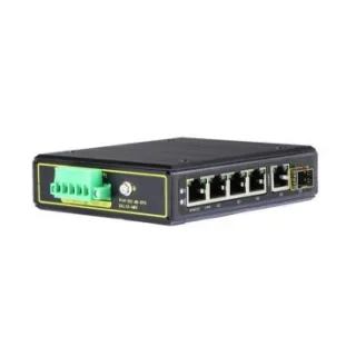 eRize ERZ-IS01G00411R-4080AP - Switch Industrial No Gestionable, 6 Puertos (4× Gbps PoE + Gbps + SFP Gbps), Puertos PoE+
