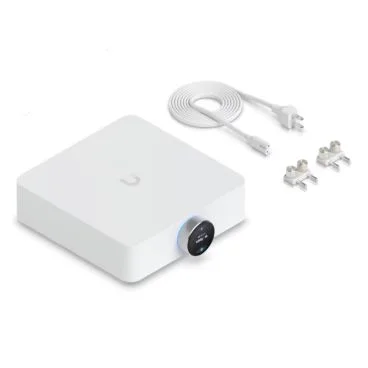 Ubiquiti UPL-AMP-W Amplificador altavoces blanco de 130 vatios por canal, 2 salidas con conector banana, 1 salida analógica