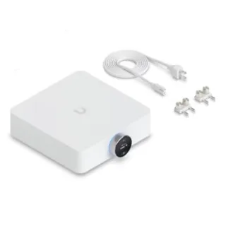 Ubiquiti UPL-AMP-W Amplificador altavoces blanco de 130 vatios por canal, 2 salidas con conector banana, 1 salida analógica