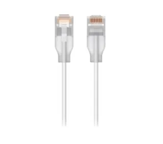 Ubiquiti UACC-CABLE-PATCH-EL-0.15M-W Cable de conexión nanodelgado (diámetro 2,5mm) con conector RJ45 translúcido para