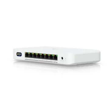 Ubiquiti UDB-Switch Switch PoE+ compacto* con (1) puerto 10 GbE, (7) puertos 2.5 GbE e integración WiFi 7 de 6 GHz para una