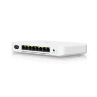 Ubiquiti UDB-Switch Switch PoE+ compacto* con (1) puerto 10 GbE, (7) puertos 2.5 GbE e integración WiFi 7 de 6 GHz para una