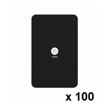 Ubiquiti UA-Card-B-100 100 pack tarjetas NFC negras para control de acceso Unifi compatible con UA-G2, UA-G2-Pro, UA-G3