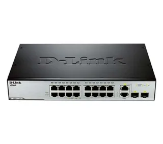 D-Link DES-3200-18 Metro Ethernet xStack 16-port 10/100Mbps Layer 2 Managed Switch + 2-port Combo 1000BaseT/SFP - 16-Port