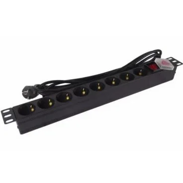 Phasak BNS 1520 Regleta 19 pulgadas con interruptor 8 tomas - Schuko
