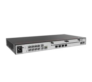 Huawei AR730 Router 2xGE combo WAN, 1*10GE(SFP+) WAN, 8xGE LAN, 2xUSB 2.0, 2xSIC. Forwarding performance: (64 byte): 9Mpps~25Mpps. Max clientes: 1200. Static Route, RIP, OSPF, BGP, IS-IS. MP