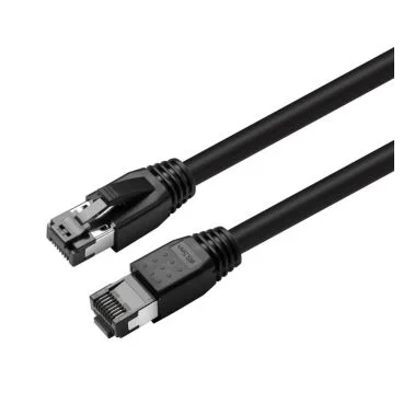 eRize - Cables de Red ERZ-EPRJ45SF08CULZ-200-BK Latiguillos CAT8 S/FTP Negro 2 metros LSZH