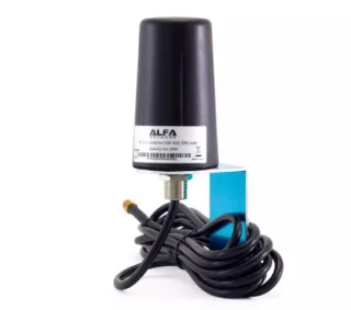 Alfa Network AOA-4G-5W-SMM - Antena 4G LTE Resistente a Intemperie IP67,5 dBi, montaje en muro, Conector SMA Pin Macho