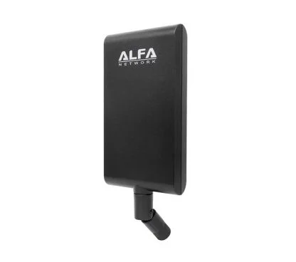 Alfa Network APA-M25-6E Antena WiFi Panel/Planar para Interior, Tribanda (2.4 GHz/5 GHz/6 Ghz), 10dbi, RP-SMA pin Hembra