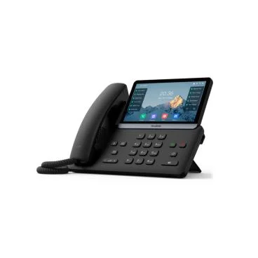 Yealink SIP-T77U Teléfono táctil de gama alta con PoE, 16 cuentas SIP, Pantalla táctil a color 7'' con 800x480 píxeles y