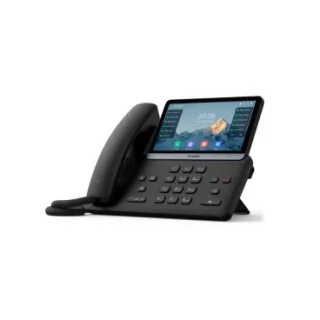 Yealink SIP-T77U Teléfono táctil de gama alta con PoE, 16 cuentas SIP, Pantalla táctil a color 7'' con 800x480 píxeles y
