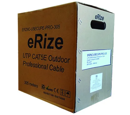 eRize ERZNC-U5ECUPE-PRO-305 Cable UTP CAT5E Exterior PROFESIONAL (305M. CAJA)