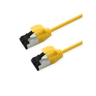 eRize - Cables de Red ERZ-EPRJ45SF08CULZ-100-YL-S Latiguillos CAT8 S/FTP SLIM Amarillo 1 metro LSZH